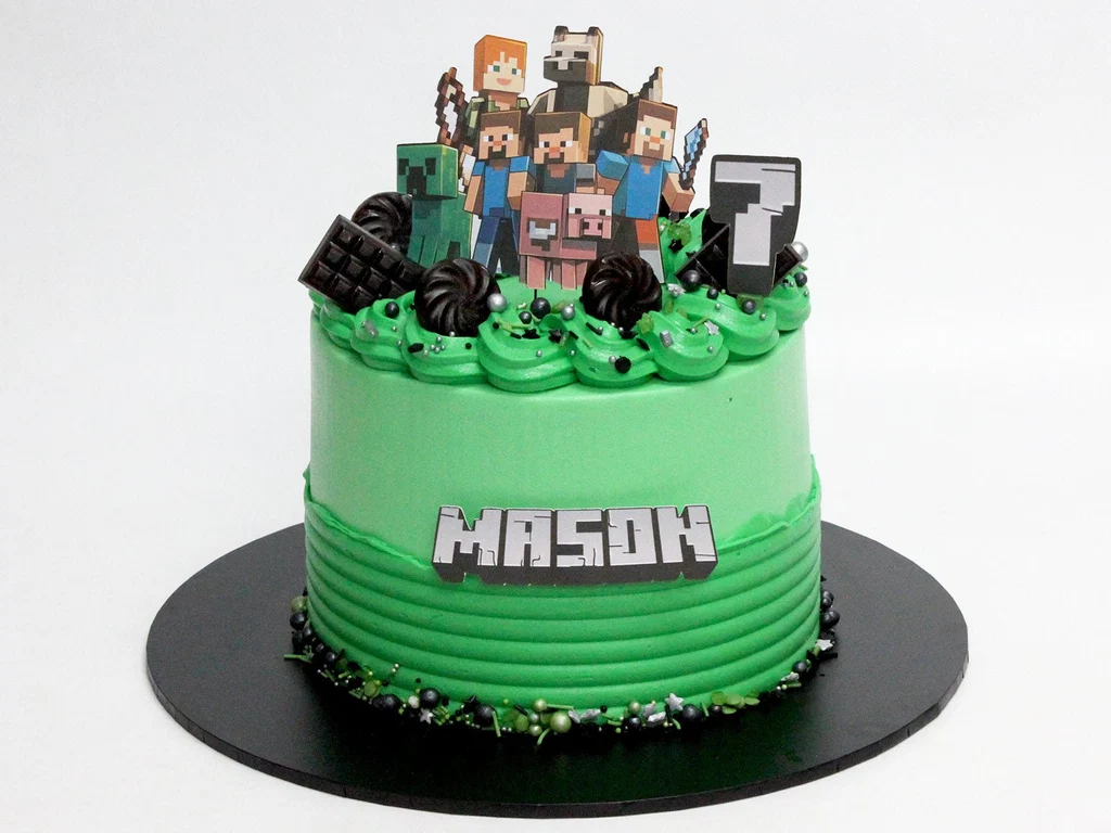 Minecraft Birthday Cake