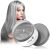 Temporary Hair Color Wax Hair Styling Cream Mud Modelling Fashion Colorful Hair Color Dye, Natural Matte Hairstyle Hair Color Pomade Dye Cream for Party Cosplay (Grey)