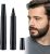 Beard Pen,2Pcs Beard Pencil Filler for Men,Mustache Shaping and Enhancing, Waterproof Sweatproof,Beard Filler for Define, Sharpen Hair, Beard, Eyebrow(Black)
