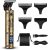 Professional Mens Hair Trimmers, Cordless Rechargeable Beard Trimmer T-Blade Hair Clippers for Men, 0mm Zero Gapped Baldhead Shaver with 3 Combs, Precision Haircut & Grooming Kit for Barbershop Home