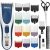 Wahl Colour Pro Cordless Clipper Kit, Soft Hairbrush Neck Duster, 12 Colour Coded Guide Combs, Hair Clippers for Men, Head Shaver, Men’s Hair Clippers, Easy Home Haircutting, Family Haircuts