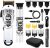 Professional Cordless Hair Clippers and Trimmers Set. Barber Clippers for Men, Women, and Kids,Mens Beard Trimmer Hair Cutting Kit with Close Cutting Trimmer (White/2PC)