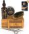 Naturenics Premium Beard Grooming Kit for Mens Care – 100% Organic Unscented Beard Oil, Beard Brush, Dual Teeth Comb, Mustache & Beard Balm Butter Wax, Barber Scissors with Bamboo Box & eBook