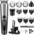 YIRISO All-in-One Trimmer for Men with Beard Trimmer, Hair Clippers, Nose Hair Trimmer, Precision Trimmer & Body Razor Groomer, Charging/Storage Dock, Waterproof Mens Grooming Kit, Gifts for Men
